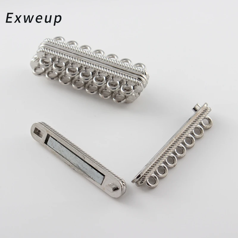 10pcs/lot Stripe Pattern Carved 2 Row Magnetic Clasps Findings Jewelry Making Connectors Accessories 48*14mm
10pcs/lot Stripe Pattern Carved 2 Row Magnetic Clasps Findings Jewelry Making Connectors Accessories 48*14mm