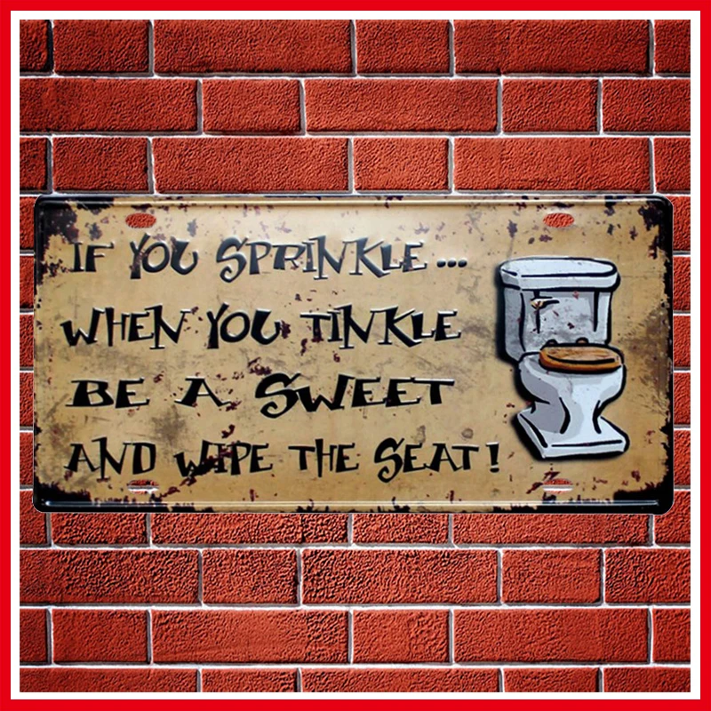 New Slogan Car License Metal Plate Vintage Home Decor Tin Sign Bar\Pub\Hotel Decorative Metal Sign Art Painting Metal Plaque
New Slogan Car License Metal Plate Vintage Home Decor Tin Sign Bar\Pub\Hotel Decorative Metal Sign Art Painting Metal Plaque