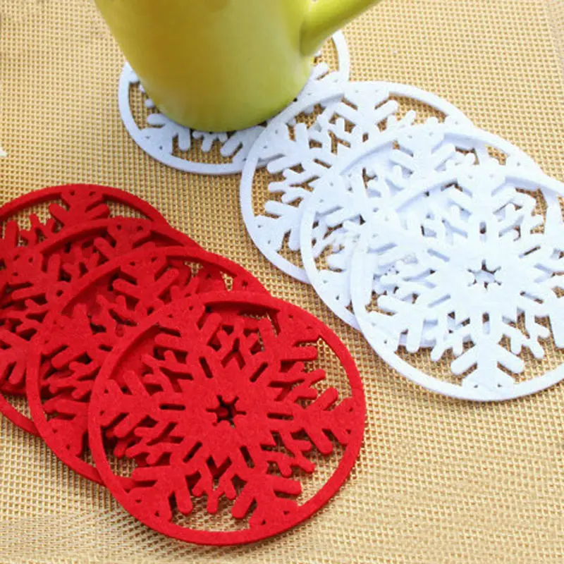 2pcs Snowflakes Cup Pad Mat Non-woven Fabric Dinner Party Merry Christmas Decorations for Dish Tray Coffee Pads Home Christmas D
2pcs Snowflakes Cup Pad Mat Non-woven Fabric Dinner Party Merry Christmas Decorations for Dish Tray Coffee Pads Home Christmas D