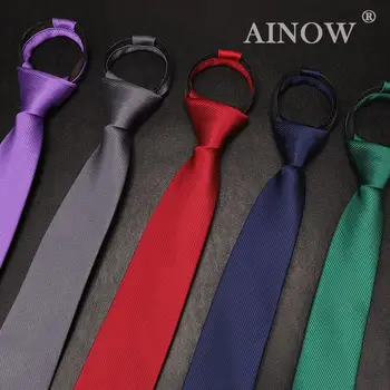 6cm Solid color Necktie For Men Red Black Blue Lazy Tie Easy To Pull Rope Neckwear Zipper TiesBridegroom Party Dress
6cm Solid color Necktie For Men Red Black Blue Lazy Tie Easy To Pull Rope Neckwear Zipper TiesBridegroom Party Dress