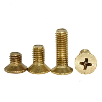 M3 Phillips Flat screws Countersunk head bolts Machine screw H62 GB819 Brass bolt 5mm-35mm length
M3 Phillips Flat screws Countersunk head bolts Machine screw H62 GB819 Brass bolt 5mm-35mm length