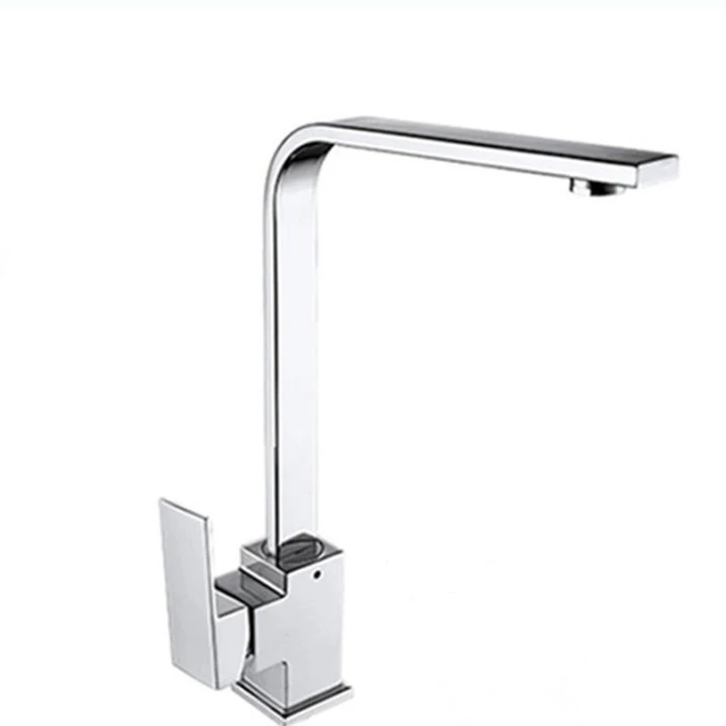 Copper unleaded faucet single hole square kitchen hot and cold faucet sink sink swivel faucet LU41110
Copper unleaded faucet single hole square kitchen hot and cold faucet sink sink swivel faucet LU41110