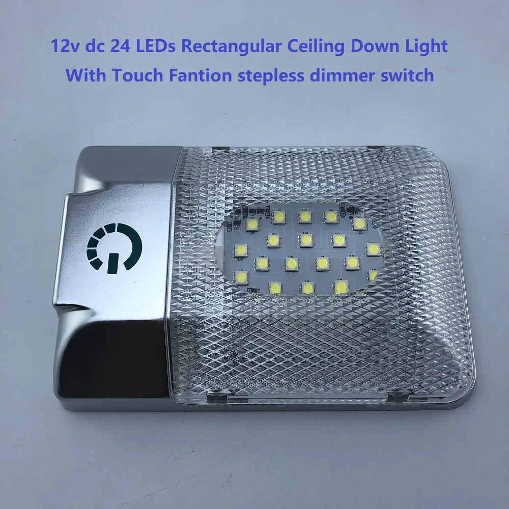 3.6W Rectangular Ceiling Light with Touch Tepless Dimmer Switch 11v-18v DC 6000-6500k Boat/Marine Roof Lamp Surface Mount RVs
3.6W Rectangular Ceiling Light with Touch Tepless Dimmer Switch 11v-18v DC 6000-6500k Boat/Marine Roof Lamp Surface Mount RVs