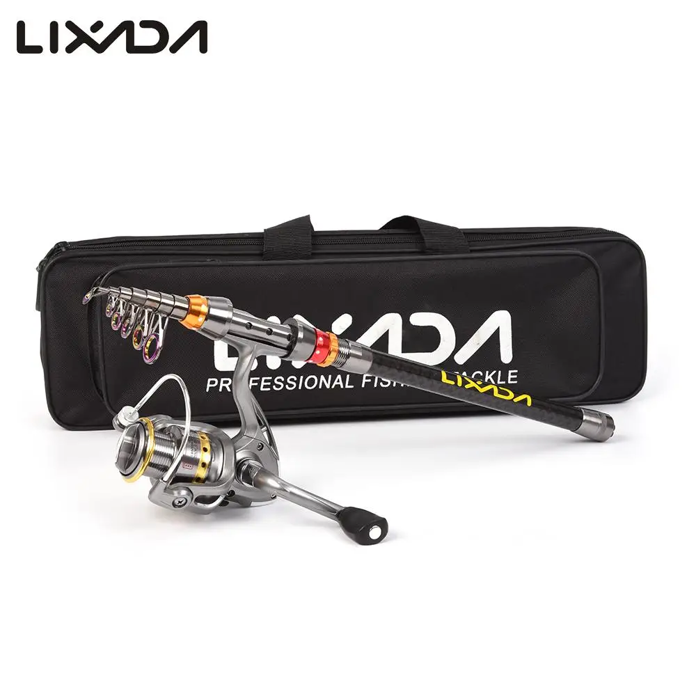 Lixada Telescopic Fishing Rod Reel Combo Full Kit Carbon Fiber Rod Pole + Spinning Reel + Bag Case Fishing Gear Set
Lixada Telescopic Fishing Rod Reel Combo Full Kit Carbon Fiber Rod Pole + Spinning Reel + Bag Case Fishing Gear Set