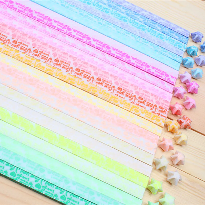 150PCS Luminous I LOVE YOU lucky stars Origami colorful DIY handmade origami craft paper
150PCS Luminous I LOVE YOU lucky stars Origami colorful DIY handmade origami craft paper