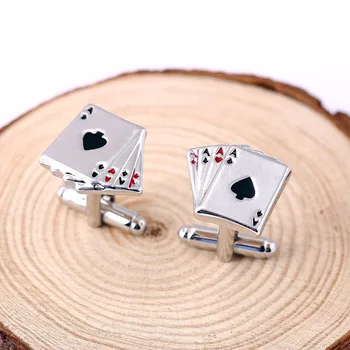 12Pairs/lot Now You See Me 4A Poker Pattern Cufflinks Metal Alloy Suits Wedding Gift Business Shirt Cufflinks for Fans HC11308
12Pairs/lot Now You See Me 4A Poker Pattern Cufflinks Metal Alloy Suits Wedding Gift Business Shirt Cufflinks for Fans HC11308
