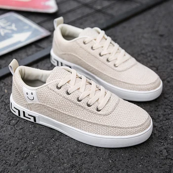 New Mens Vulcanized Shoes Hemp Shoes Man Casual Canvas Sneakers Male Fashion Khaki Lace Up Flats Footwear Tenis Masculino 2019
New Mens Vulcanized Shoes Hemp Shoes Man Casual Canvas Sneakers Male Fashion Khaki Lace Up Flats Footwear Tenis Masculino 2019