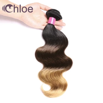Chloe Hair Brazilian Body Wave 3 Tones Ombre Brazilian Hair Weave Bundles 1B/4/27 Non Remy Human Hair Extension 10-26 inches
Chloe Hair Brazilian Body Wave 3 Tones Ombre Brazilian Hair Weave Bundles 1B/4/27 Non Remy Human Hair Extension 10-26 inches