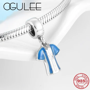 New 925 Sterling Silver No10 Sportswear Blue and white Enamel Pendant beads Fit Original Pandora Charm Bracelet Jewelry making
New 925 Sterling Silver No10 Sportswear Blue and white Enamel Pendant beads Fit Original Pandora Charm Bracelet Jewelry making