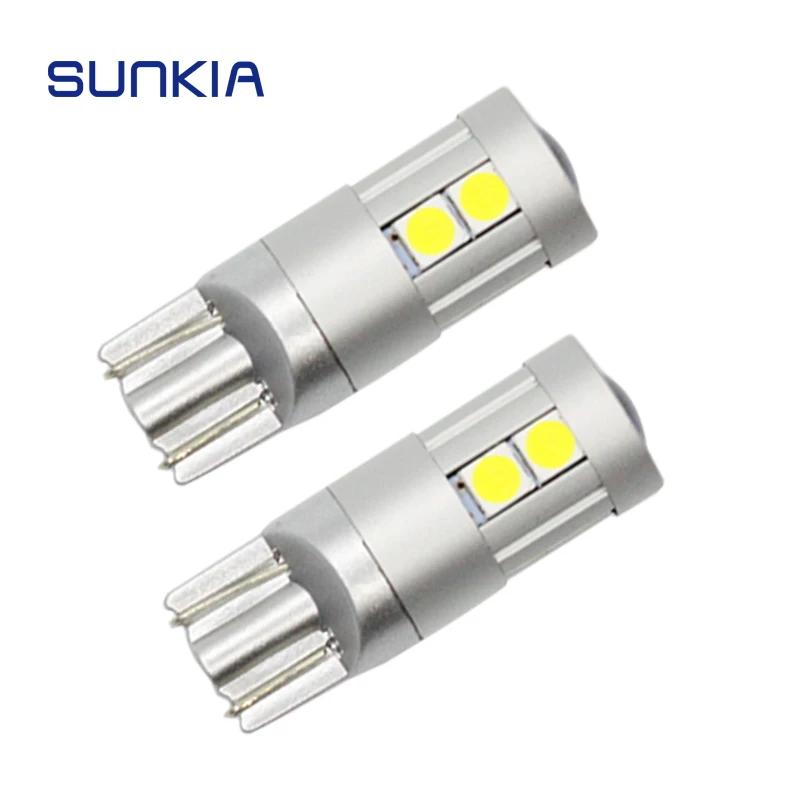2 шт./лот SUNKIA T10 Светодиодная лампа W5W 194 168 CANBUS 3030-9SMD габаритная широкая парковочная лампа без ошибок Автомобильный источник света
2 шт./лот SUNKIA T10 Светодиодная лампа W5W 194 168 CANBUS 3030-9SMD габаритная широкая парковочная лампа без ошибок Автомобильный источник света