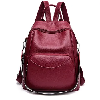 Women Leather Backpacks Large Capacity Female Shoulder Bag Ladies Sac A Dos Casual School Travel Bags for Girls Mochilas Preppy
Women Leather Backpacks Large Capacity Female Shoulder Bag Ladies Sac A Dos Casual School Travel Bags for Girls Mochilas Preppy