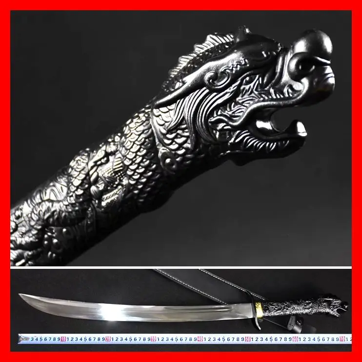 Boutique Wide edge Chinese DaDao Sword KungFu Broadsword Manganese Steel Full Tang Blade Sharp/Dragon Handle
Boutique Wide edge Chinese DaDao Sword KungFu Broadsword Manganese Steel Full Tang Blade Sharp/Dragon Handle