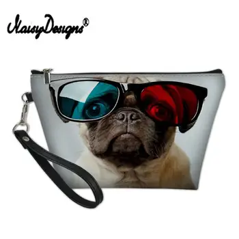 Pug Print Women PU Leather Zipper Cosmetic Case Makeup Hand Bags Mini Toileteries Organizador Viaje Travel Beauty Wash Bag Box 
Pug Print Women PU Leather Zipper Cosmetic Case Makeup Hand Bags Mini Toileteries Organizador Viaje Travel Beauty Wash Bag Box