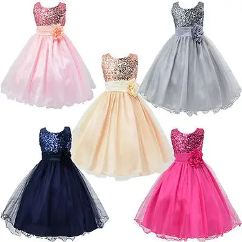 Baby Flower Girls Sequins Party Dress Occasion Gown Formal Bridesmaid Dresses UK
Baby Flower Girls Sequins Party Dress Occasion Gown Formal Bridesmaid Dresses UK