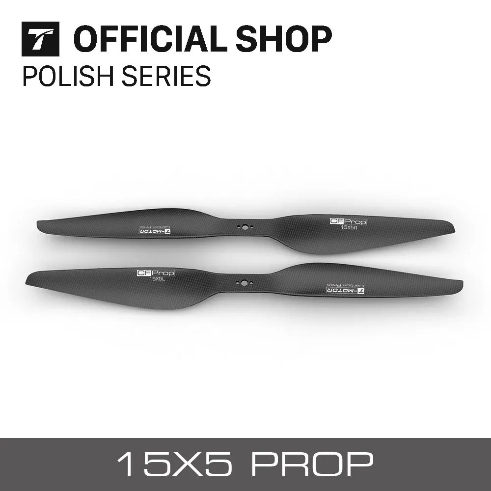 T-Motor profession CF prop P15*5"(pairs CW+CCW 2 blades) Carbon Fiber Propellers for multicopter
T-Motor profession CF prop P15*5"(pairs CW+CCW 2 blades) Carbon Fiber Propellers for multicopter