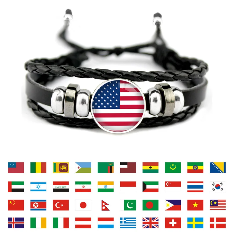 Norway Morocco Peru United States Canada Cameroon Ecuador Netherlands Germany Denmark Iceland Belgium Flag Men Women Bracelet
Norway Morocco Peru United States Canada Cameroon Ecuador Netherlands Germany Denmark Iceland Belgium Flag Men Women Bracelet