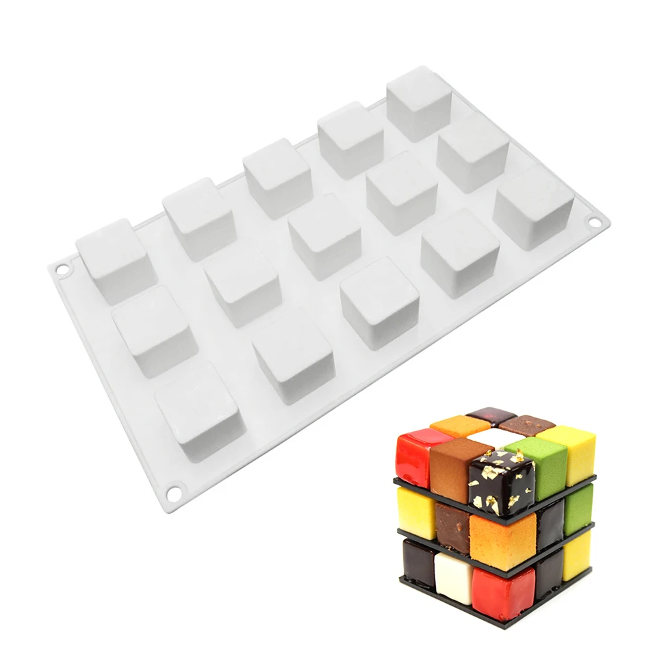 15 Cavity 3cm Square Shaped Silicone Mold For cake Chocolate Baking Truffle Dessert Cake Decorating Tools ice cube mold
15 Cavity 3cm Square Shaped Silicone Mold For cake Chocolate Baking Truffle Dessert Cake Decorating Tools ice cube mold