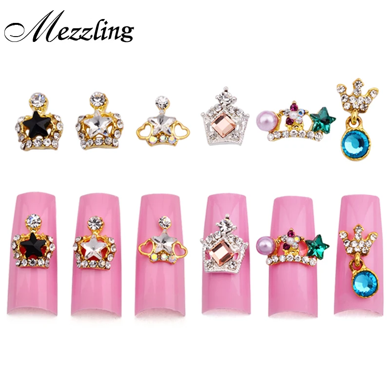 10pcs New Crown Charm Design Glitter Clear Rhinestone Nail Decorations 3d Alloy Nail Jewelry DIY Nail Art Studs Tools
10pcs New Crown Charm Design Glitter Clear Rhinestone Nail Decorations 3d Alloy Nail Jewelry DIY Nail Art Studs Tools