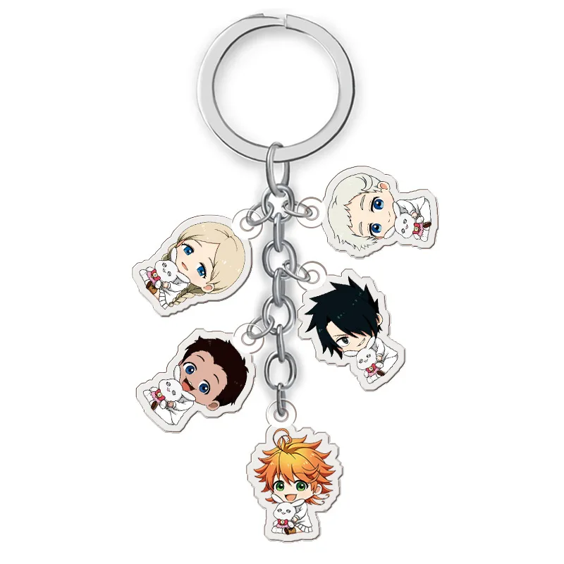 5 in 1 Anime The Promised Neverland Keychain Yakusoku No Neverland Acrylic Car Key Holder Pendant Keyring Jewelry Accessories
5 in 1 Anime The Promised Neverland Keychain Yakusoku No Neverland Acrylic Car Key Holder Pendant Keyring Jewelry Accessories