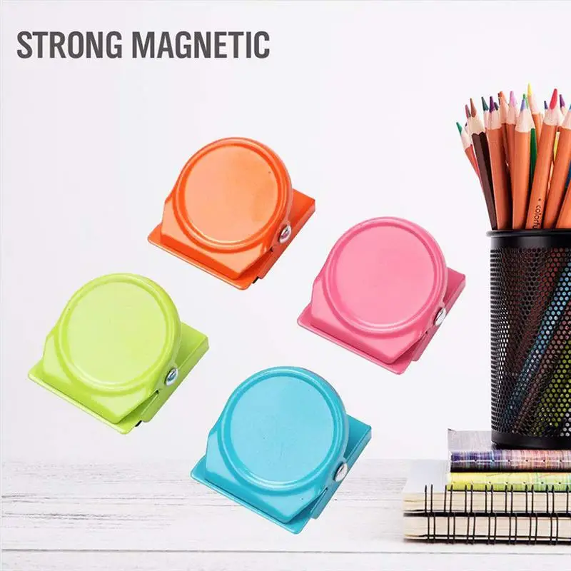 4PCS Magnetic Metal Clip Durable Strong Magnets Clips Refrigerator Whiteboard Wall Useful Multi-Function
4PCS Magnetic Metal Clip Durable Strong Magnets Clips Refrigerator Whiteboard Wall Useful Multi-Function