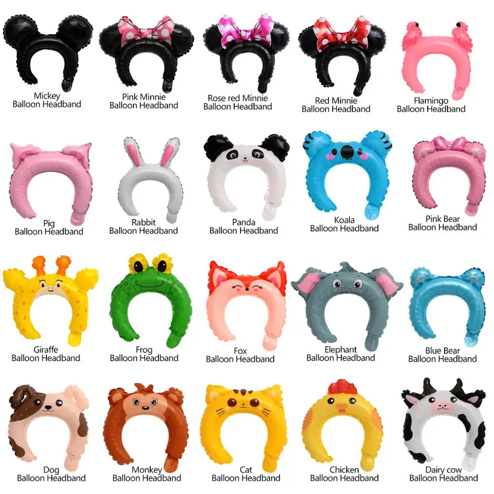 Kuchang 50pcs cute animal headband foil balloon frog panda fox baby shower happy birthday wedding party decoration
Kuchang 50pcs cute animal headband foil balloon frog panda fox baby shower happy birthday wedding party decoration
