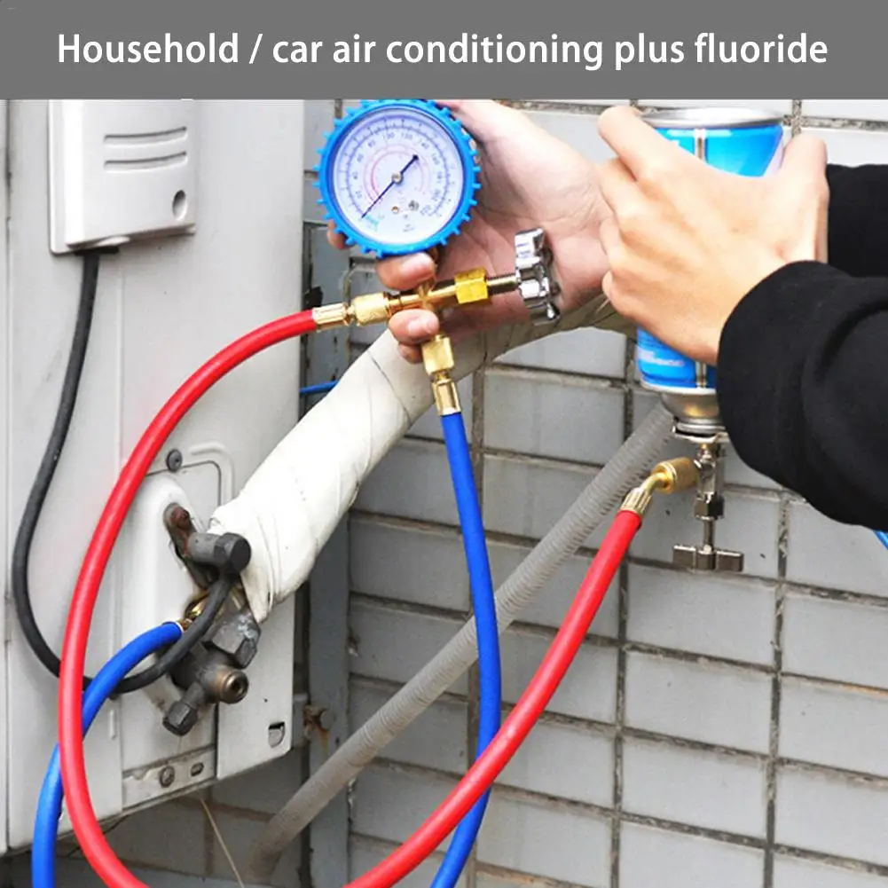

R22 Refrigerant Household Air Conditioning Fluoride Adding Tool Kit Car Air Conditioning Freon Common Cool Gas Meter