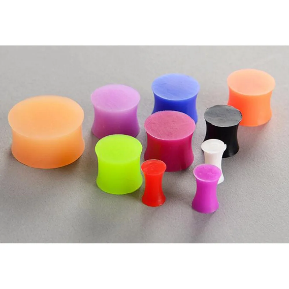 2Pcs Silicone Ear Tunnel Flesh Flexible Hider Plugs Piercing Black Double Flare Plug Ear Expander Stretcher Body Jewelry 3-26mm
2Pcs Silicone Ear Tunnel Flesh Flexible Hider Plugs Piercing Black Double Flare Plug Ear Expander Stretcher Body Jewelry 3-26mm