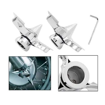 2 Colors Motorcycle Spun Blade Pointed Center Spinning Front Axle Caps Nut Cover for Harley Dyna Softail Sportster Touring acce
2 Colors Motorcycle Spun Blade Pointed Center Spinning Front Axle Caps Nut Cover for Harley Dyna Softail Sportster Touring acce