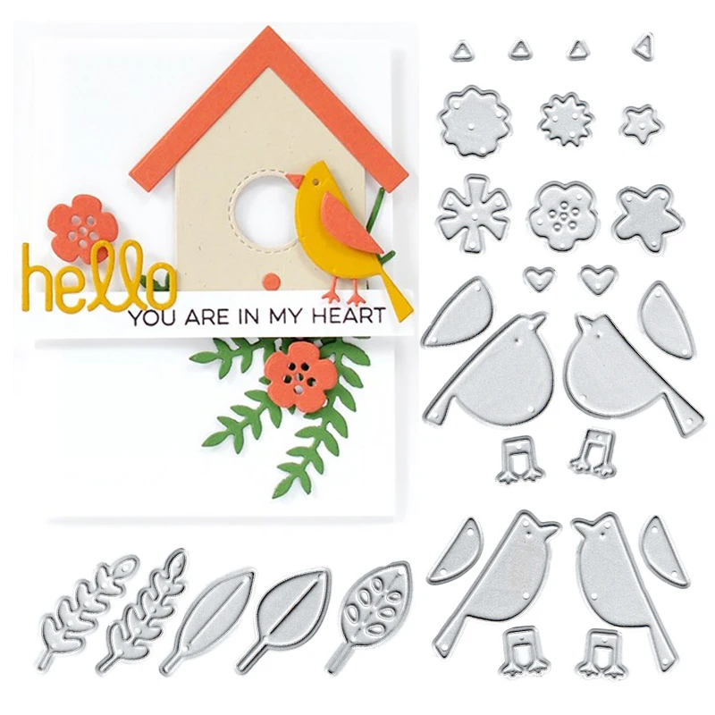29Pcs Metal Cutting Dies New 2018 Bird Leaves Dies Embossing Scrapbooking Stencil Craft Cut Dies For DIY Card Crafts Handmade
29Pcs Metal Cutting Dies New 2018 Bird Leaves Dies Embossing Scrapbooking Stencil Craft Cut Dies For DIY Card Crafts Handmade
