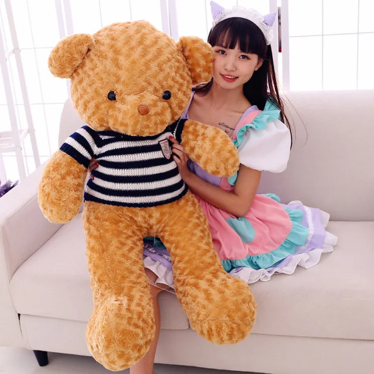 stuffed plush toy huge 105cm stripes sweater teddy bear soft doll hugging pillow Christmas gift s2840
stuffed plush toy huge 105cm stripes sweater teddy bear soft doll hugging pillow Christmas gift s2840