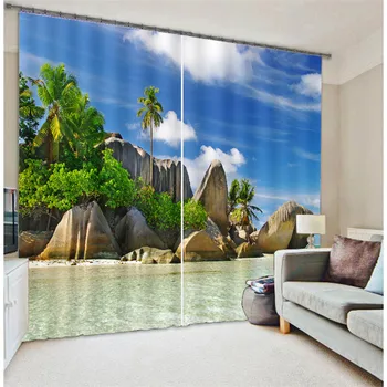 Seaside Scenery 3D Painting Blackout Curtains Office Bedding Room Living Room Sunshade Window Curtain Bedding Custom-made Size
Seaside Scenery 3D Painting Blackout Curtains Office Bedding Room Living Room Sunshade Window Curtain Bedding Custom-made Size