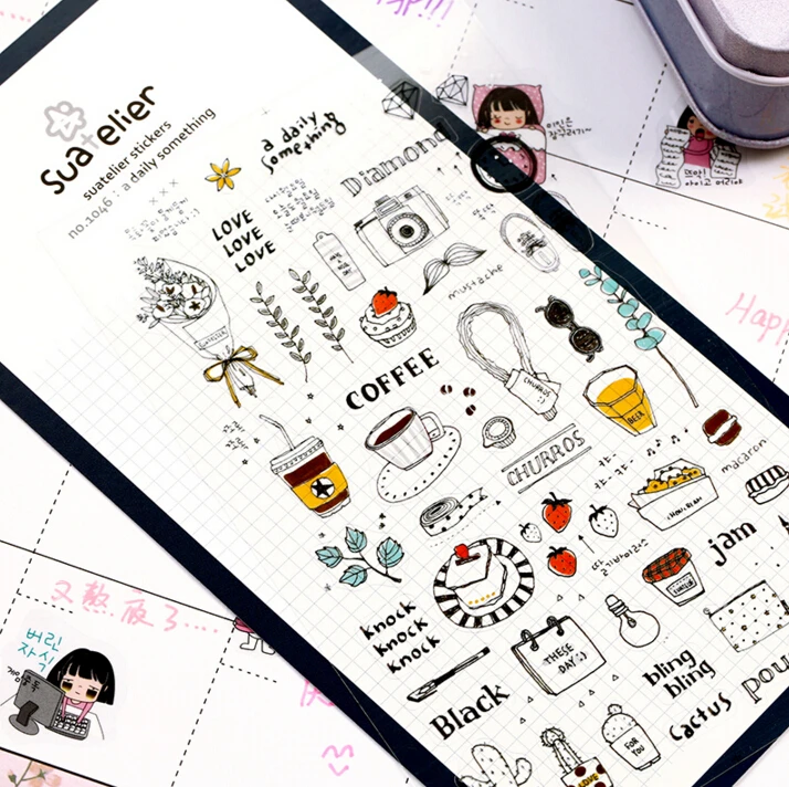 A Daily Something Decorative Sticker Set Diary Album Label Sticker DIY Scrapbooking Stationery Stickers Escolar
A Daily Something Decorative Sticker Set Diary Album Label Sticker DIY Scrapbooking Stationery Stickers Escolar