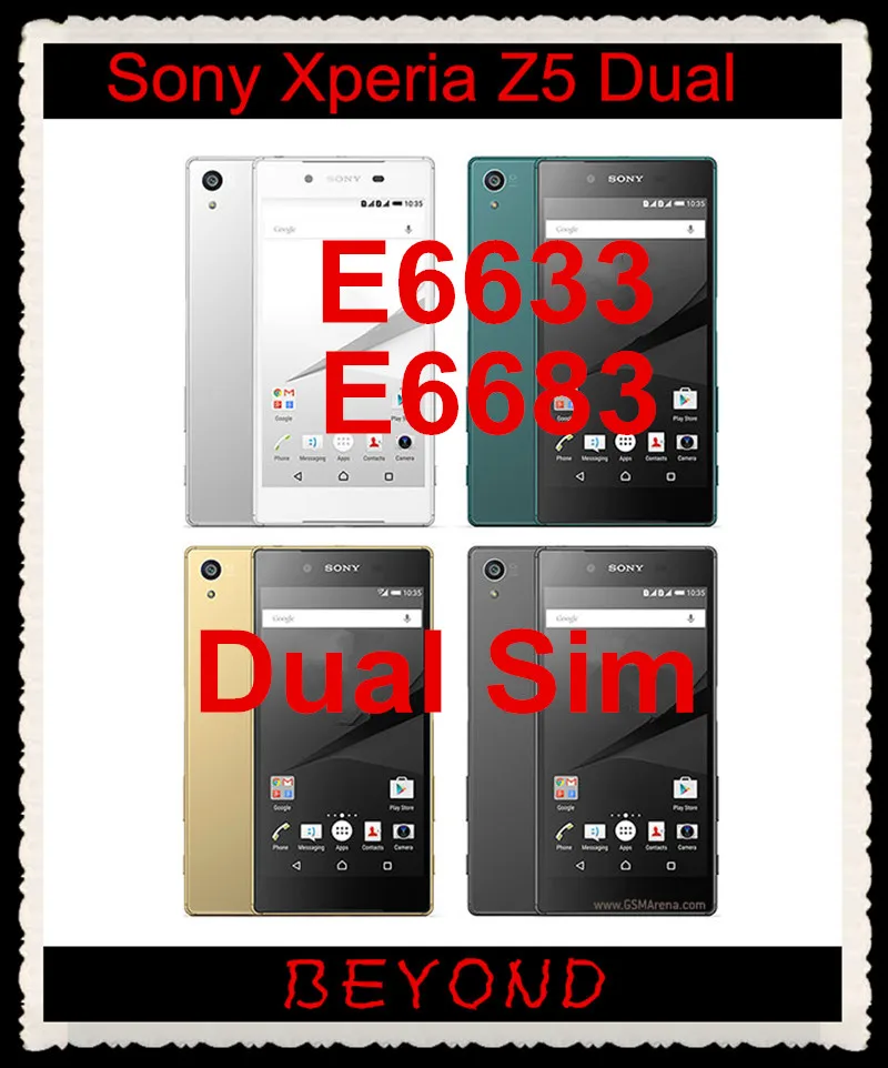 Sony Xperia Z5 Dual E6683 Original Unlocked GSM 4G LTE Dual Sim Android Octa Core RAM 3GB ROM 32GB 5.2" 23MP Fingerprint
Sony Xperia Z5 Dual E6683 Original Unlocked GSM 4G LTE Dual Sim Android Octa Core RAM 3GB ROM 32GB 5.2" 23MP Fingerprint