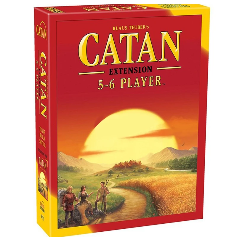 2019 New Catan Board Game: Trade Build Settle 5-6 Player Extension pack Catan family party game 0.51 kg/set
2019 New Catan Board Game: Trade Build Settle 5-6 Player Extension pack Catan family party game 0.51 kg/set