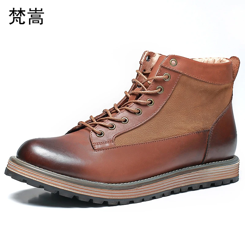 High top shoes mens Genuine Leather casual Riding boots men all-match cowhide short boots men's dress boots autumn winter male
High top shoes mens Genuine Leather casual Riding boots men all-match cowhide short boots men's dress boots autumn winter male