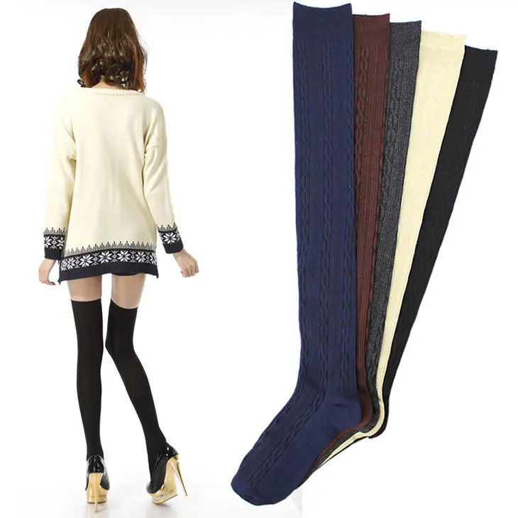New Stockings Twist Thin-leg Cotton Elastic Popular Fashion Over-knees High tube Female Winter Japanese Student Black Stockings
New Stockings Twist Thin-leg Cotton Elastic Popular Fashion Over-knees High tube Female Winter Japanese Student Black Stockings