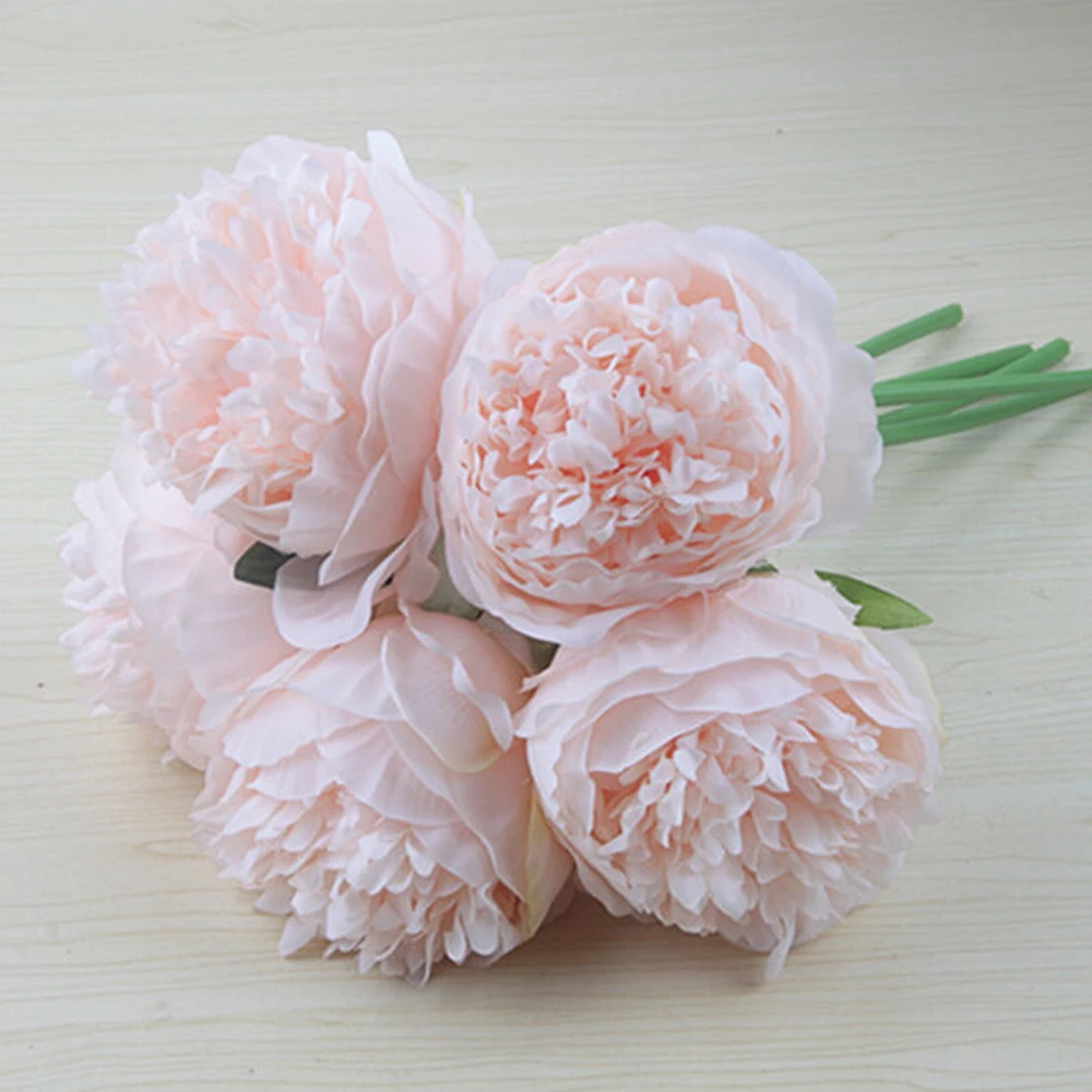 5 Heads Silk Peonie Peony Artificial Flower Christmas Home Decoration Real Touch Peony Wedding Party New Year Gift Floral
5 Heads Silk Peonie Peony Artificial Flower Christmas Home Decoration Real Touch Peony Wedding Party New Year Gift Floral
