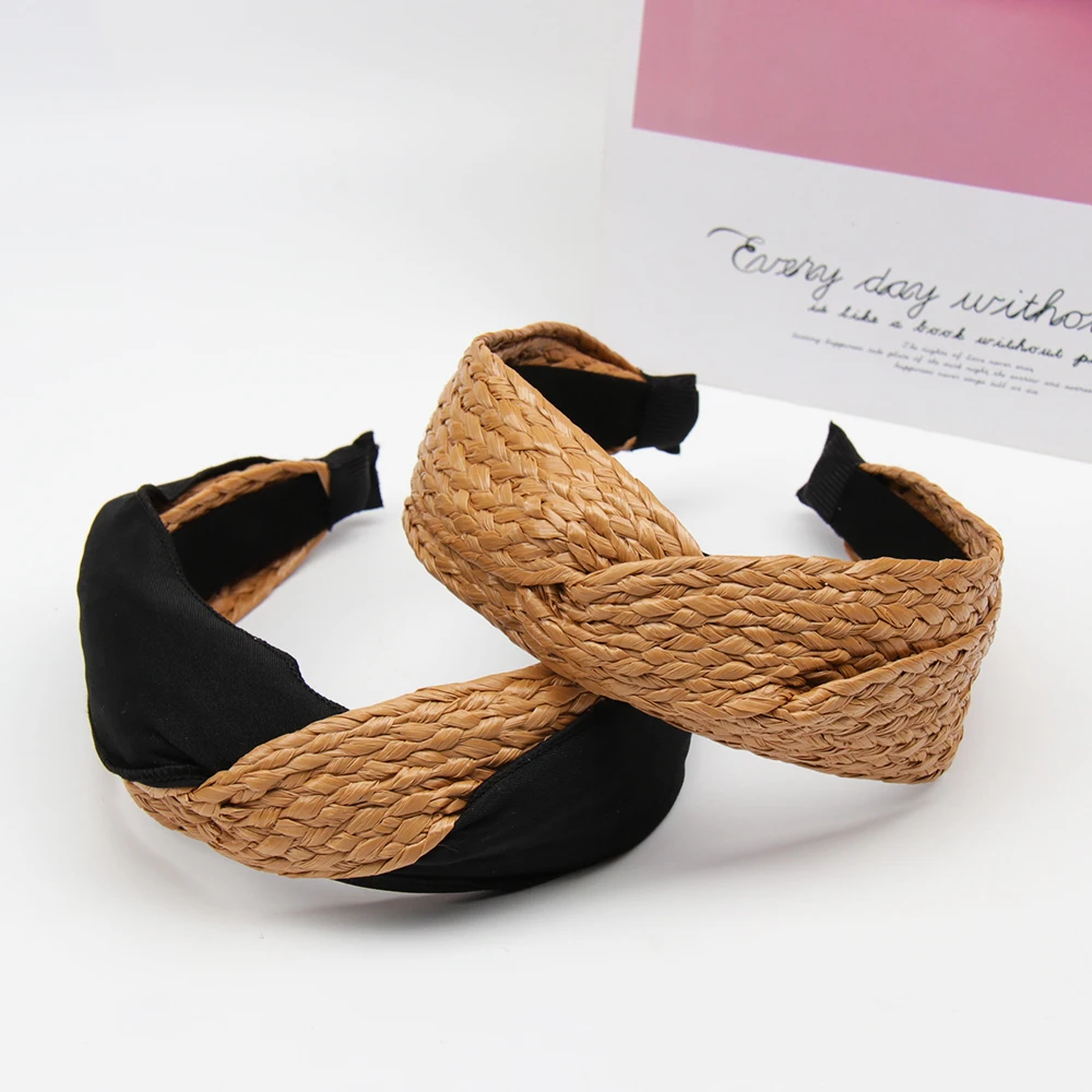 Xugar Hair Accessories Straw Hairband Summer Weaving Knotted Headband for Women Cross Handmade Hair Hoop Bohemian Hairband
Xugar Hair Accessories Straw Hairband Summer Weaving Knotted Headband for Women Cross Handmade Hair Hoop Bohemian Hairband