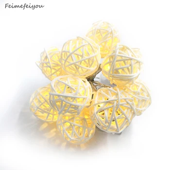 Feimefeiyou 10pcs Warm White Wedding Takraw Rattan Balls Fairy battery Chandelier Nightlight Garland Party New Year 2020
Feimefeiyou 10pcs Warm White Wedding Takraw Rattan Balls Fairy battery Chandelier Nightlight Garland Party New Year 2020