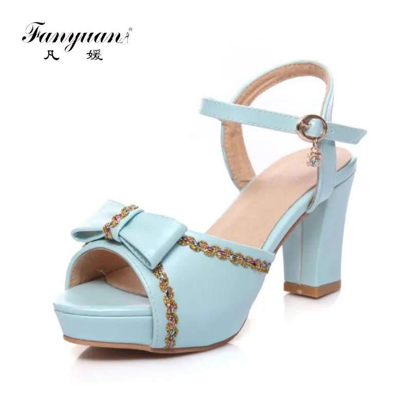 Sandals Fish Mouth Belt Buckle Bow-knot Decoration Pure Colour Rubber High Heel Party High Sandals Woman 2019 fanyuan
Sandals Fish Mouth Belt Buckle Bow-knot Decoration Pure Colour Rubber High Heel Party High Sandals Woman 2019 fanyuan