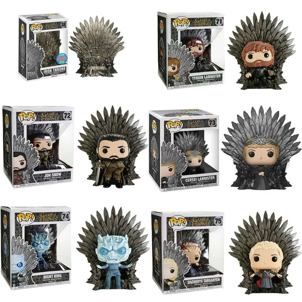 Funko POP Game of Thrones SANSA STARK DAENERYS NIGHT KING JON SNOW Figure Collectible Model toys for chlidren birthday Gift 
Funko POP Game of Thrones SANSA STARK DAENERYS NIGHT KING JON SNOW Figure Collectible Model toys for chlidren birthday Gift