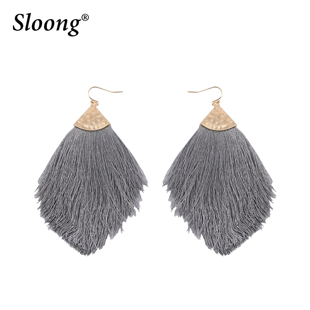 Sloong New BA Bohemian Handmade Long Silk Tassel Drop Earrings for Women Wedding Fringed Tassel Dangle Earrings
Sloong New BA Bohemian Handmade Long Silk Tassel Drop Earrings for Women Wedding Fringed Tassel Dangle Earrings