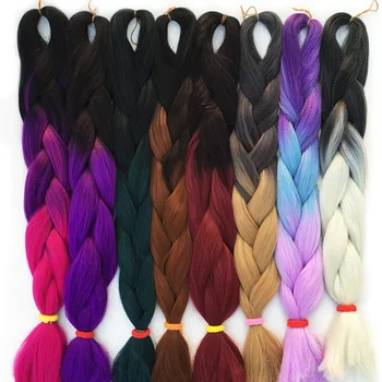 FALEMEI 100g/pack 24inch crochet braiding hair ombre two tone colored jumbo braids hair synthetic hair for dolls crochet hair
FALEMEI 100g/pack 24inch crochet braiding hair ombre two tone colored jumbo braids hair synthetic hair for dolls crochet hair