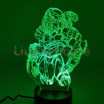 Predator 3D Led Changing Night lights Visual Illusion 7 color changing LED Alien vs Wolf Predator Desk Lamp For Home Decor 3D49
Predator 3D Led Changing Night lights Visual Illusion 7 color changing LED Alien vs Wolf Predator Desk Lamp For Home Decor 3D49