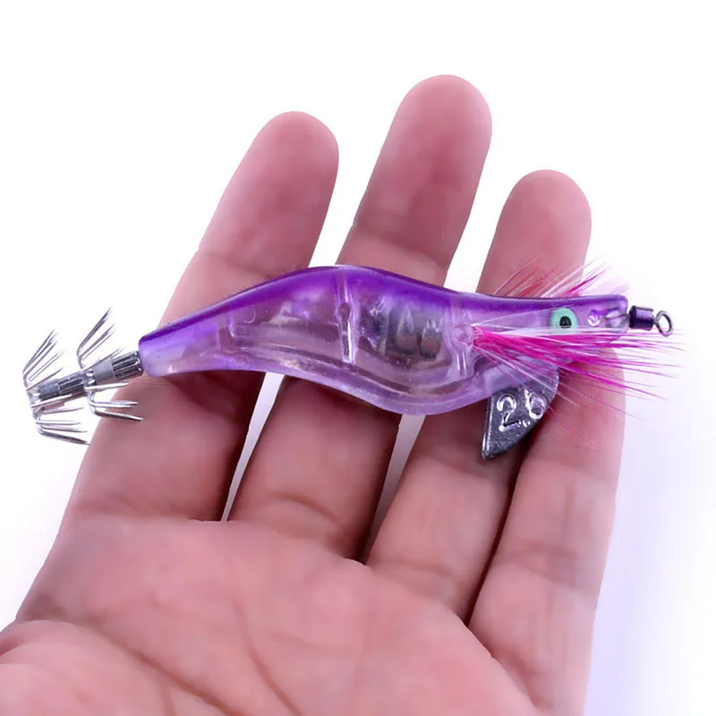Fishing bait 10cm 12.5g LED Electronic Luminous Squid Jig Night Fishing Wood Shrimp Lure Squid Light Jigs Lures YE-160
Fishing bait 10cm 12.5g LED Electronic Luminous Squid Jig Night Fishing Wood Shrimp Lure Squid Light Jigs Lures YE-160