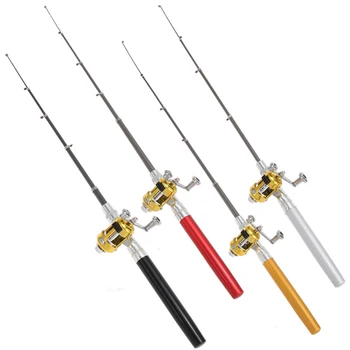 Mini Portable Pocket Fish Pen Fishing Rod Pole Reel Combos Lightweight Aluminum Alloy Ice Fishing Rods Tackle Pesca Iscas Tools
Mini Portable Pocket Fish Pen Fishing Rod Pole Reel Combos Lightweight Aluminum Alloy Ice Fishing Rods Tackle Pesca Iscas Tools