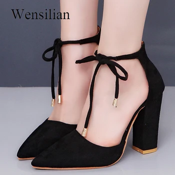 Designer Women Pumps High Heels Sandals Lace Up ladies Red Bottom Escarpins Femme 2018 Sandalias Heel Ankle Zapatos Mujer Tacon
Designer Women Pumps High Heels Sandals Lace Up ladies Red Bottom Escarpins Femme 2018 Sandalias Heel Ankle Zapatos Mujer Tacon