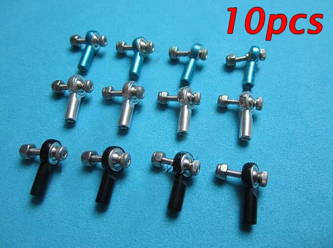 10PCS M2/M3/M4 Metal Rod End 2/3/4mm Ball End Joint Connector With Screw Nuts For Rc Boat Car Airplane Truck Buggy Crawler
10PCS M2/M3/M4 Metal Rod End 2/3/4mm Ball End Joint Connector With Screw Nuts For Rc Boat Car Airplane Truck Buggy Crawler
