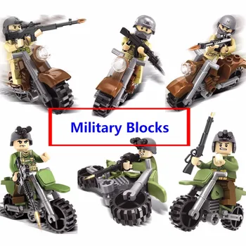 Hot Sale Wars Army Military Soldiers Motor Figures Educational Building Blocks DIY bricks Compatible with lego best Gift
Hot Sale Wars Army Military Soldiers Motor Figures Educational Building Blocks DIY bricks Compatible with lego best Gift