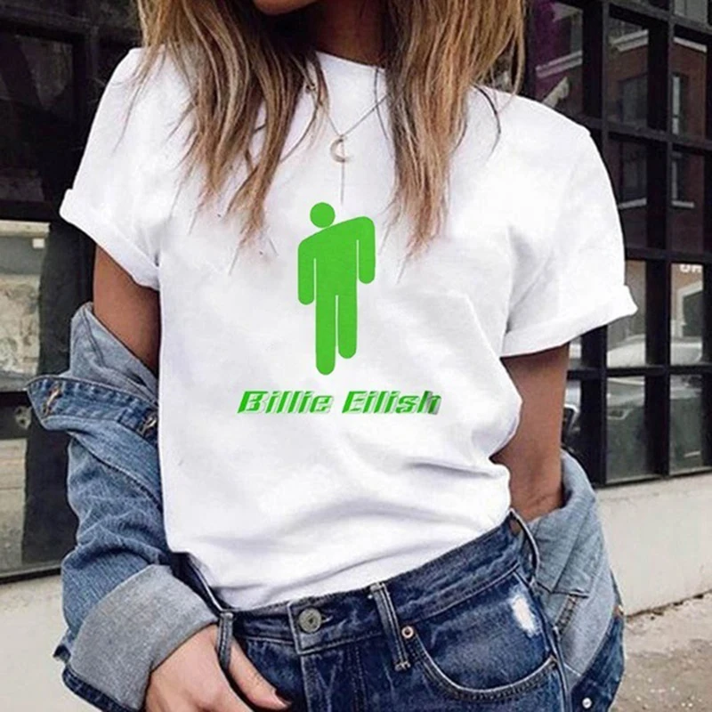 Billie Eilish T Shirt Men/women Couple Clothes Hip Pop Streetwear Funny T Shirts Graphic Tees Tops T-shirt Homme
Billie Eilish T Shirt Men/women Couple Clothes Hip Pop Streetwear Funny T Shirts Graphic Tees Tops T-shirt Homme